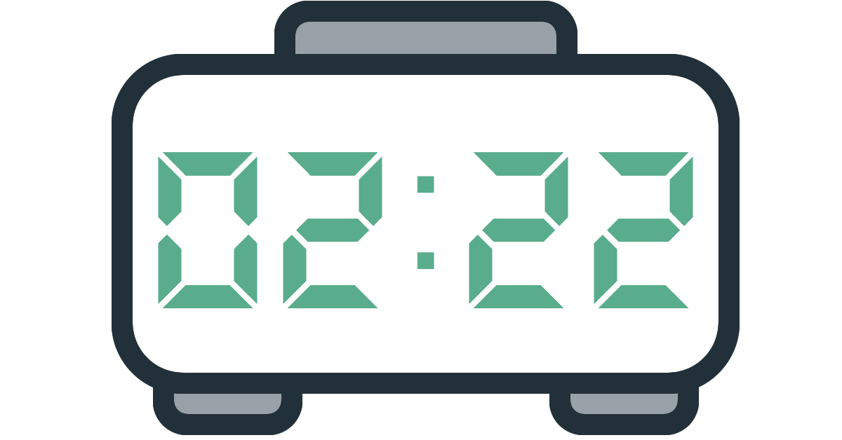 02:22 – значення чисел на годиннику
